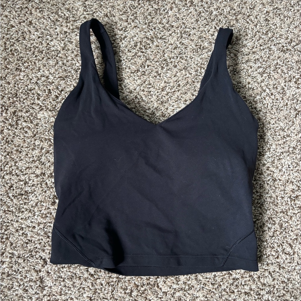 black lululemon align tank top